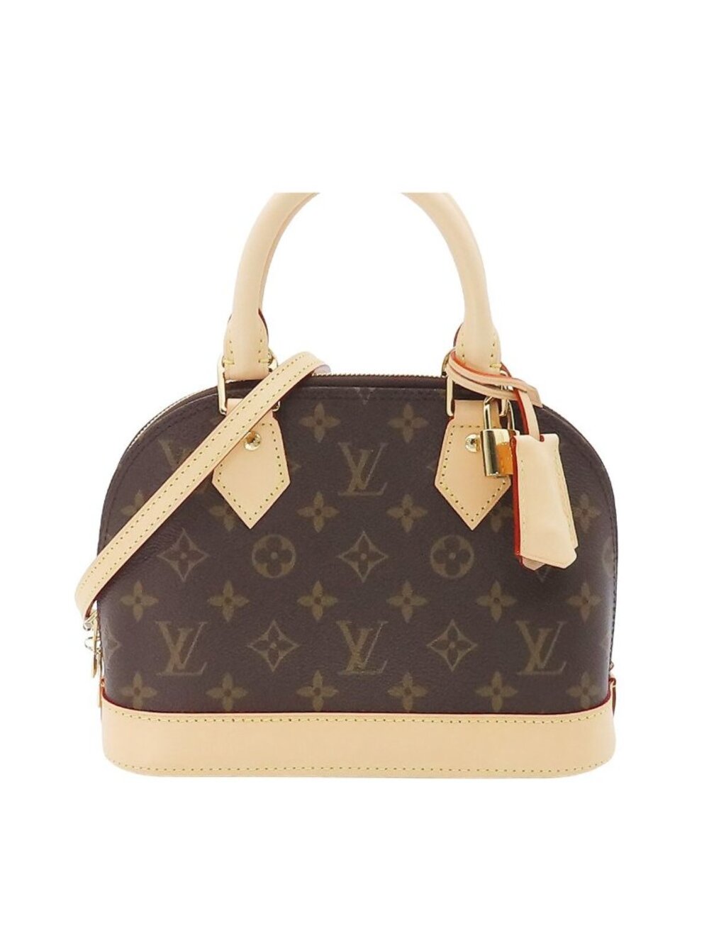 Louis Vuitton Alma BB Brown Monogram Canvas 2-Way Shoulder Bag